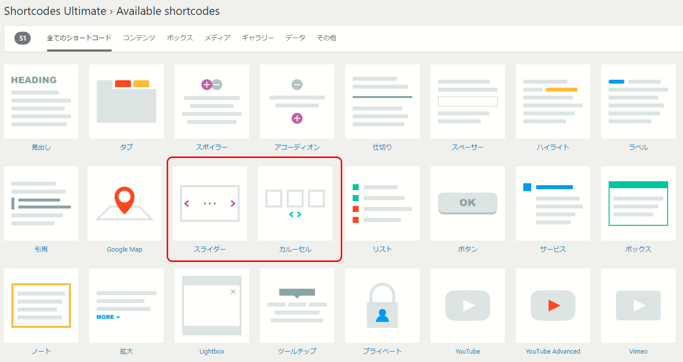 Shortcodes Ultimateの使い方